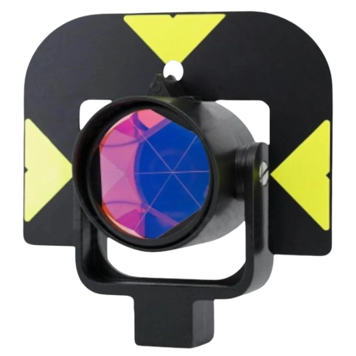 Circular Prism Leica Style with Metal Holder and Target Plate PN: CP-1 MB